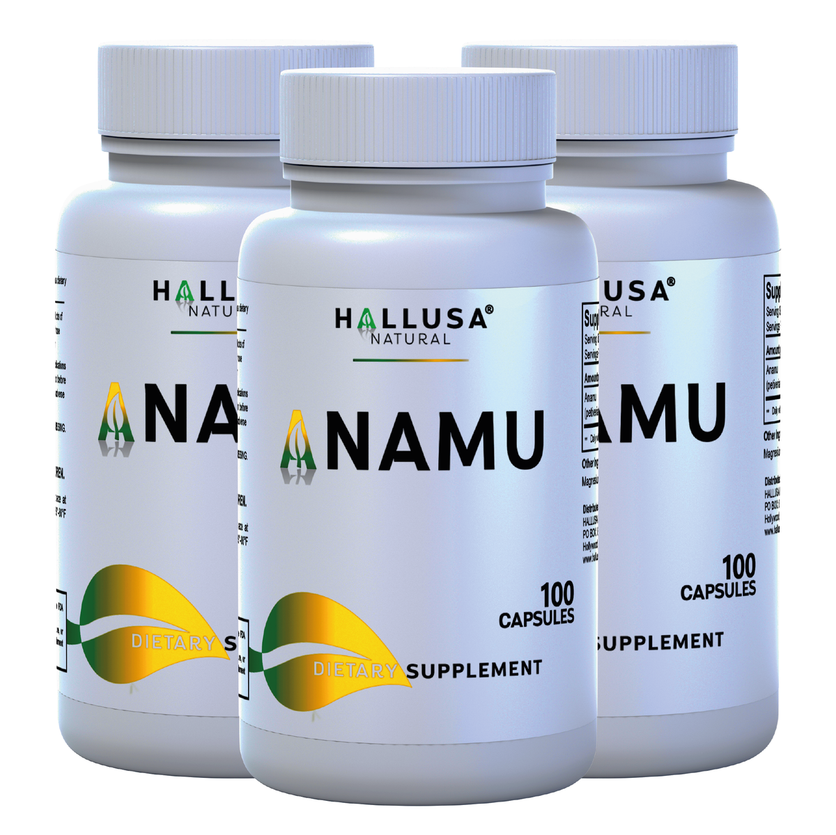 Anamu Organic Supplement, 100 capsules, 100 servings / 450 mg Natural anti-inflammatory- Non-GMO- Gluten-Free,No Fillers or Additives Guaranteed by HALLUSA NATURAL