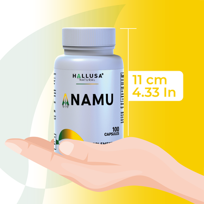 Anamu Organic Supplement, 100 capsules, 100 servings / 450 mg Natural anti-inflammatory- Non-GMO- Gluten-Free,No Fillers or Additives Guaranteed by HALLUSA NATURAL