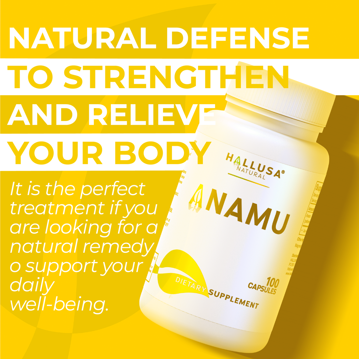 Anamu Organic Supplement, 100 capsules, 100 servings / 450 mg Natural anti-inflammatory- Non-GMO- Gluten-Free,No Fillers or Additives Guaranteed by HALLUSA NATURAL