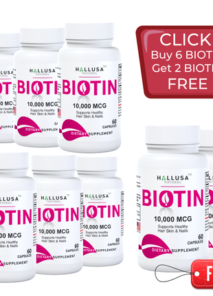 OFFER 6: BIOTIN BUY 6 GET FREE 2 BIOTIN