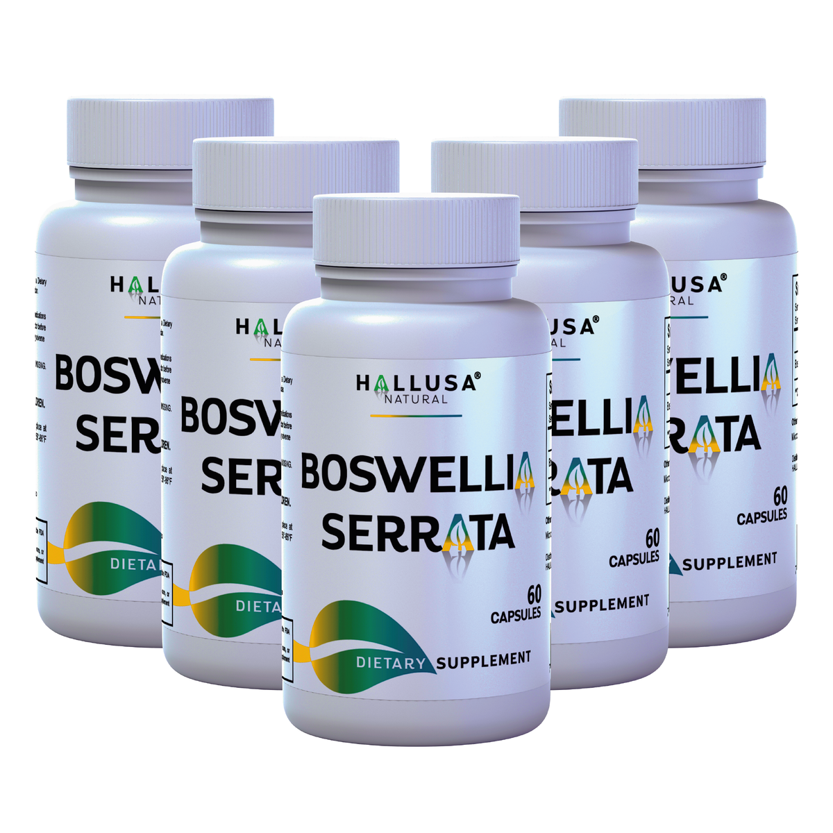 Boswellia Serrata Extract 600 mg - Supplement for Inflammation - Joint Support Supplement - Ayurvedic SupplementS - 60 capsules 30 serving HALLUSA NATURAL