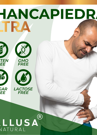 HallChancapiedra Ultra 1000 mg - Extract Chancapiedra and Guisazo de Caballo - Natural Supplement 60 capsules 30 servings vegan gluten free Non-GMO HALLUSA NATURAL