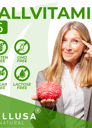 HallVitamin B6 - Vitamin B6 100 mg Essential Energy Supplement & 100 Tablets 100 servings HALLUSA NATURAL