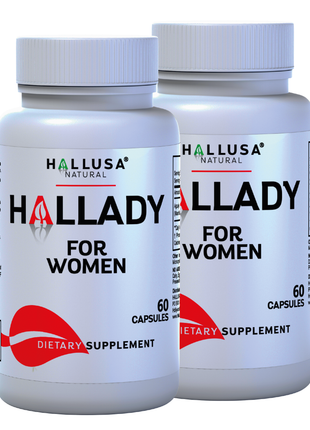 HALLADY 1000 mg Aguaje Curves, Premium Supplement for Women - 60 capsules / 30 Servings - Mauritia Flexuosa Natural Fruit- GMO Free Sugar Free, and Lactose Free HALLUSA NATURAL