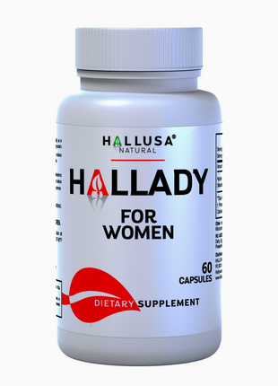 HALLADY 1000 mg Aguaje Curves, Premium Supplement for Women - 60 capsules / 30 Servings - Mauritia Flexuosa Natural Fruit- GMO Free Sugar Free, and Lactose Free HALLUSA NATURAL