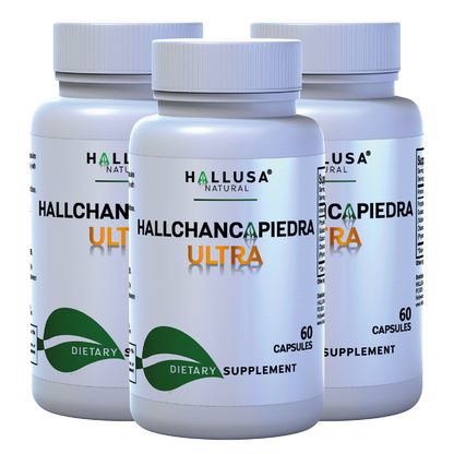 HallChancapiedra Ultra 1000 mg - Extract Chancapiedra and Guisazo de Caballo - Natural Supplement 60 capsules 30 servings vegan gluten free Non-GMO HALLUSA NATURAL