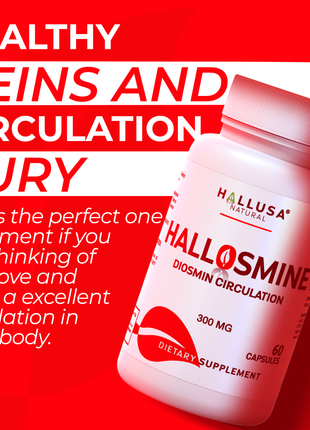 Hallosmine 300 mg - Diosmin circulation support