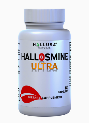 Hallosmine Ultra - Diosmin 500 mg Circulation Support + Hesperidin 150 mg - 60 capsules | Non-GMO Vegan & Gluten Free HALLUSA NATURAL