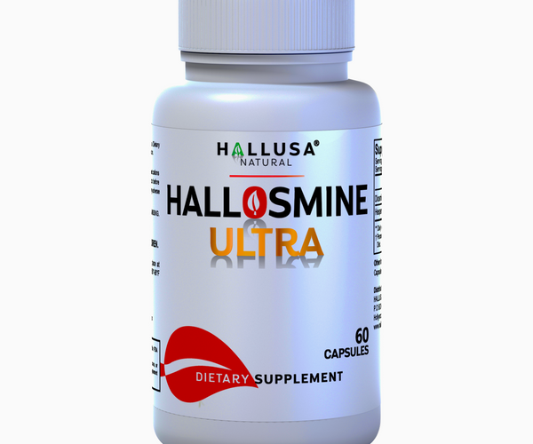 Hallosmine Ultra - Diosmin 500 mg Circulation Support + Hesperidin 150 mg - 60 capsules | Non-GMO Vegan & Gluten Free HALLUSA NATURAL