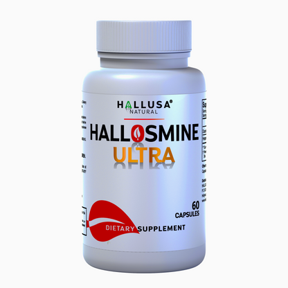 Hallosmine Ultra - Diosmin 500 mg Circulation Support + Hesperidin 150 mg - 60 capsules | Non-GMO Vegan & Gluten Free HALLUSA NATURAL