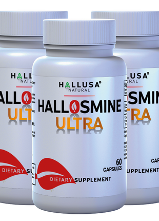 Hallosmine Ultra - Diosmin 500 mg Circulation Support + Hesperidin 150 mg - 60 capsules | Non-GMO Vegan & Gluten Free HALLUSA NATURAL