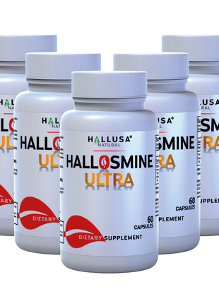 Hallosmine Ultra - Diosmin 500 mg Circulation Support + Hesperidin 150 mg - 60 capsules | Non-GMO Vegan & Gluten Free HALLUSA NATURAL