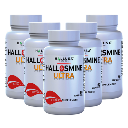 Hallosmine Ultra - Diosmin 500 mg Circulation Support + Hesperidin 150 mg - 60 capsules | Non-GMO Vegan & Gluten Free HALLUSA NATURAL