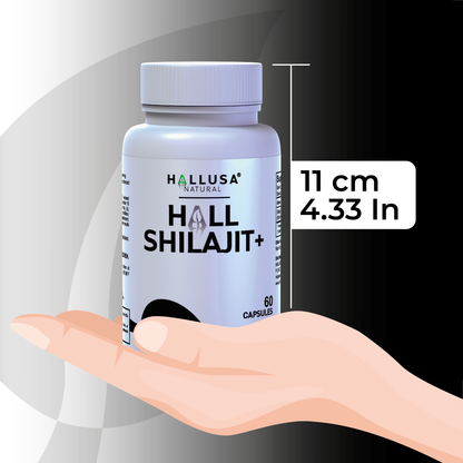 HallShilajit + Extract Fulvic Acid - Supplement 60 Capsules 30 servings /1,000 mg Shilajit per servings - Extract pure Himalayan Organic- Gluten Free- Non-GMO  HALLUSA NATURAL