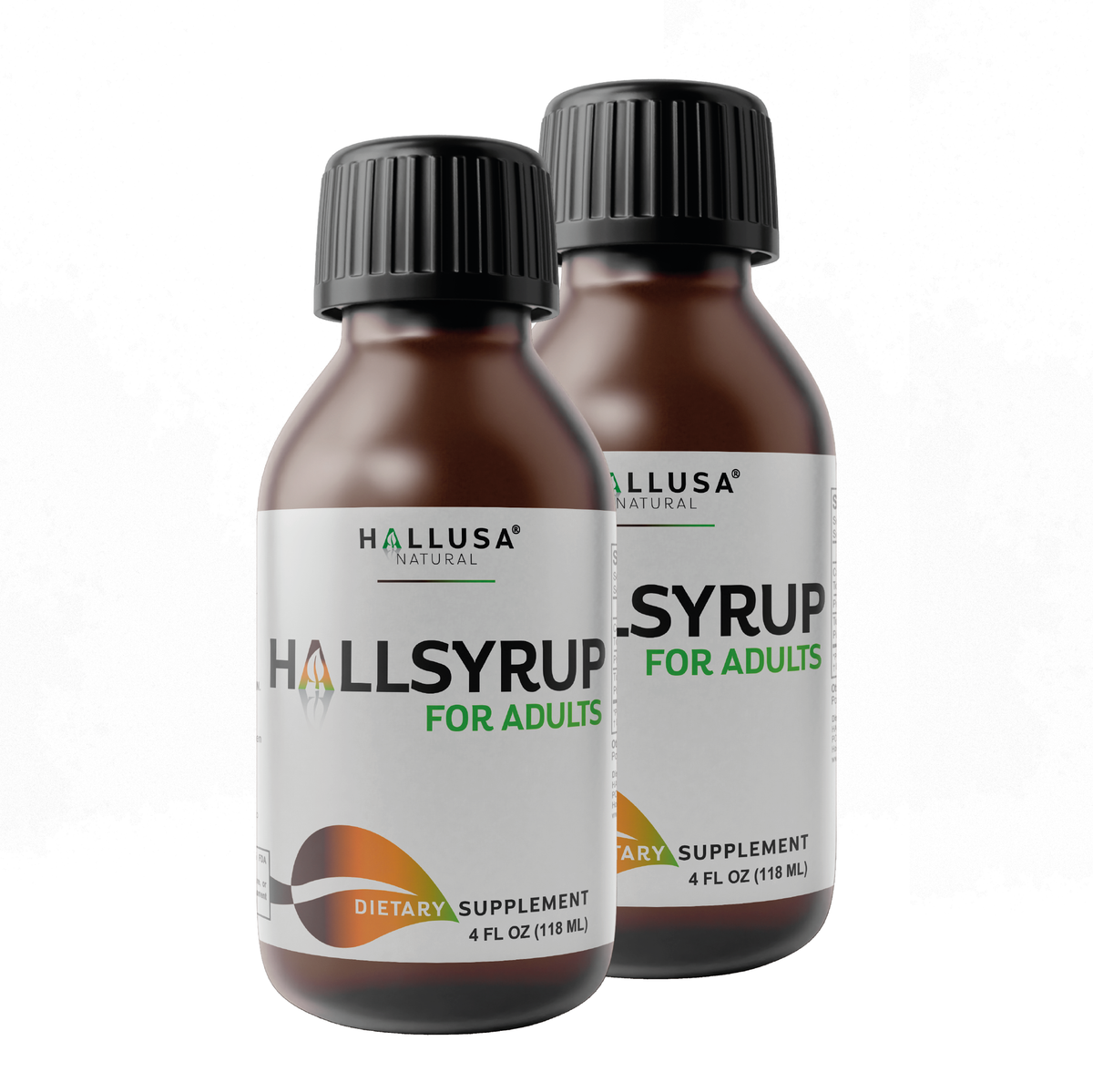 HALLSYRUP 4 Oz - Premium Syrup with Turmeric Extract - Fresh Ginger Root - Pure Honey - Aloe Vera - Cough and Cold Support HALLUSA NATURAL