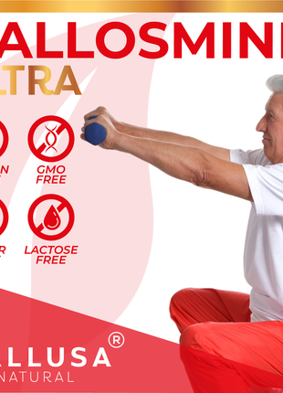 Hallosmine Ultra - Diosmin 500 mg Circulation Support + Hesperidin 150 mg - 60 capsules | Non-GMO Vegan & Gluten Free HALLUSA NATURAL