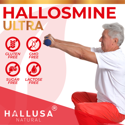 Hallosmine Ultra - Diosmin 500 mg Circulation Support + Hesperidin 150 mg - 60 capsules | Non-GMO Vegan & Gluten Free HALLUSA NATURAL