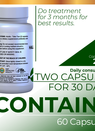 HallChancapiedra Ultra 1000 mg - Extract Chancapiedra and Guisazo de Caballo - Natural Supplement 60 capsules 30 servings vegan gluten free Non-GMO HALLUSA NATURAL