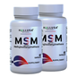 MSM 1000 MG - Pure MSM - Joint Health Support - Supplement for Inflammation - 60 Vegan Capsules - HALLUSA NATURAL