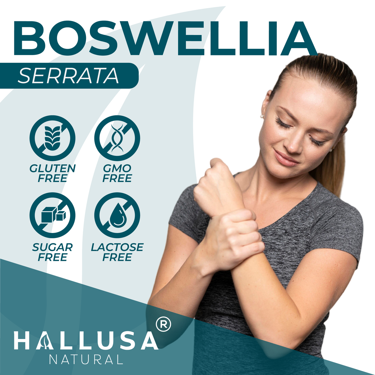 Boswellia Serrata Extract 600 mg - Supplement for Inflammation - Joint Support Supplement - Ayurvedic SupplementS - 60 capsules 30 serving HALLUSA NATURAL