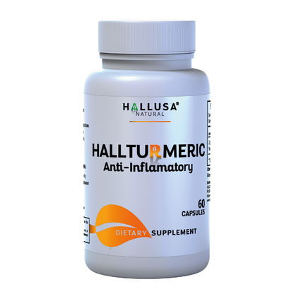 HallTurmeric Organic turmeric- Curcumin- Anti-Inflammatory 60 capsules 30 Servings / 500 mg - Antioxidant - Promotes Overall Health HALLUSA NATURAL