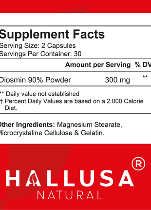Hallosmine 300 mg - Diosmin circulation support