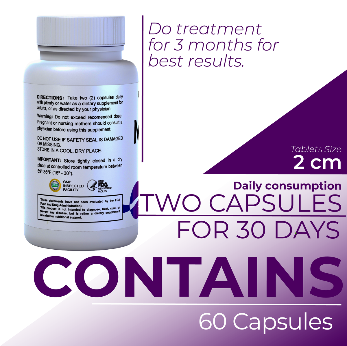 MSM 1000 MG - Pure MSM - Joint Health Support - Supplement for Inflammation - 60 Vegan Capsules - HALLUSA NATURAL