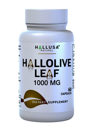 HallOlive leaf - Olive Leaf Extract 6% Oleuropein 1000 mg - 60 capsules - Antioxidant Supplement - Vegan-Non-GMO Gluten Free HALLUSA NATURAL
