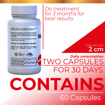 Hallosmine Ultra - Diosmin 500 mg Circulation Support + Hesperidin 150 mg - 60 capsules | Non-GMO Vegan & Gluten Free HALLUSA NATURAL