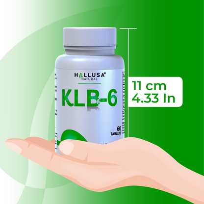 KLB6 - Apple Cider Vinegar - 60 Tablets - Natural Supplement - Support Supplement - Friendly Vegan - Gluten Free - Sugar Free - Non-GMO - HALLUSA NATURAL